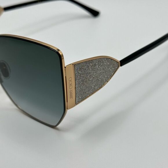 JIMMY CHOO Sunglasses River/S 2M2 Black Oversized Women NEW - Picture 7 of 15